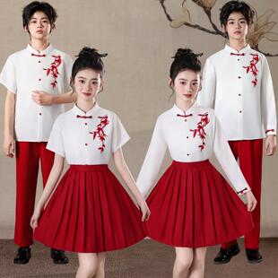 六一儿童合唱演出服中国风朗诵比赛表演服中小学生运动会班服礼服