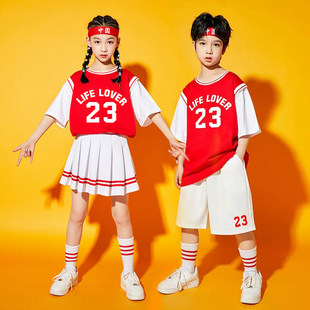 六一儿童啦啦操表演出服装小学生啦啦队运动会幼儿园足球篮球宝贝