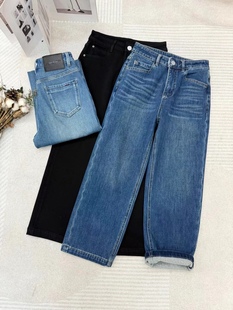 暖冬加绒DENIM裤王者牛仔+高难双工艺靛蓝染色高腰抓毛显瘦直筒裤