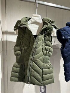 口碑鹅绒《北海道恋曲》收腰超显瘦连帽羽绒服冬季新款马甲女外套