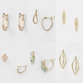 日系agete同款 蕾丝耳环合集珍珠925银耳扣耳钉耳线女生日礼物