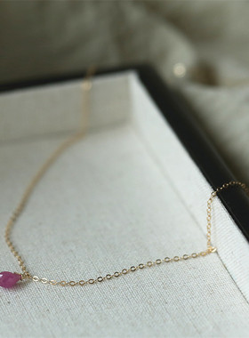日系轻奢迷你细项链锁骨链