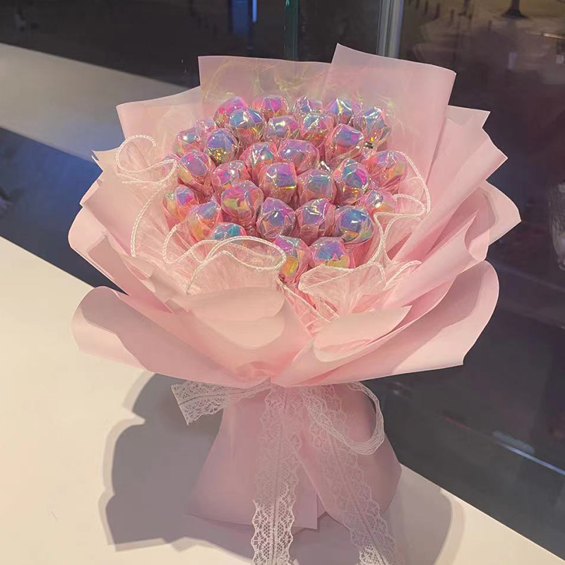 网红棒棒糖花束diy花束手工零食花束生日礼物材料包儿童糖果花束