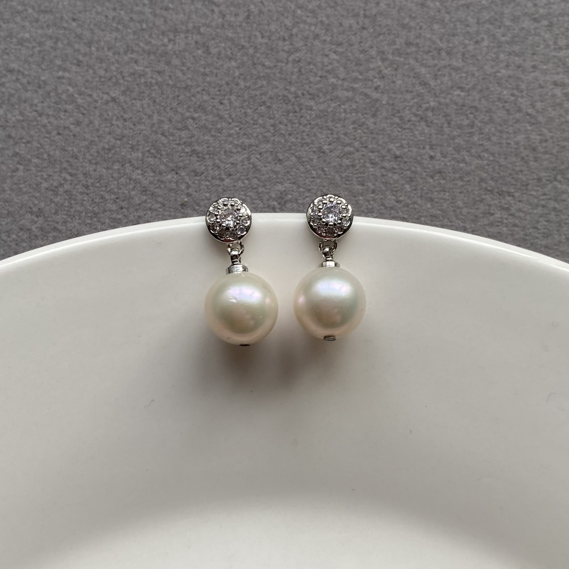 【星语】天然淡水珍珠耳钉女款 2025新款气质轻奢高级感耳坠耳饰