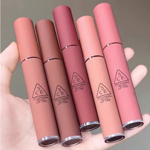 3ce唇釉丝绒雾面哑光taupe砖红棕childlike苦咖色change mode口红