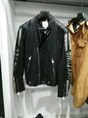 特价 小码 秋冬朋克风哈雷机车立领皮夹克外套真皮羊皮皮衣男士