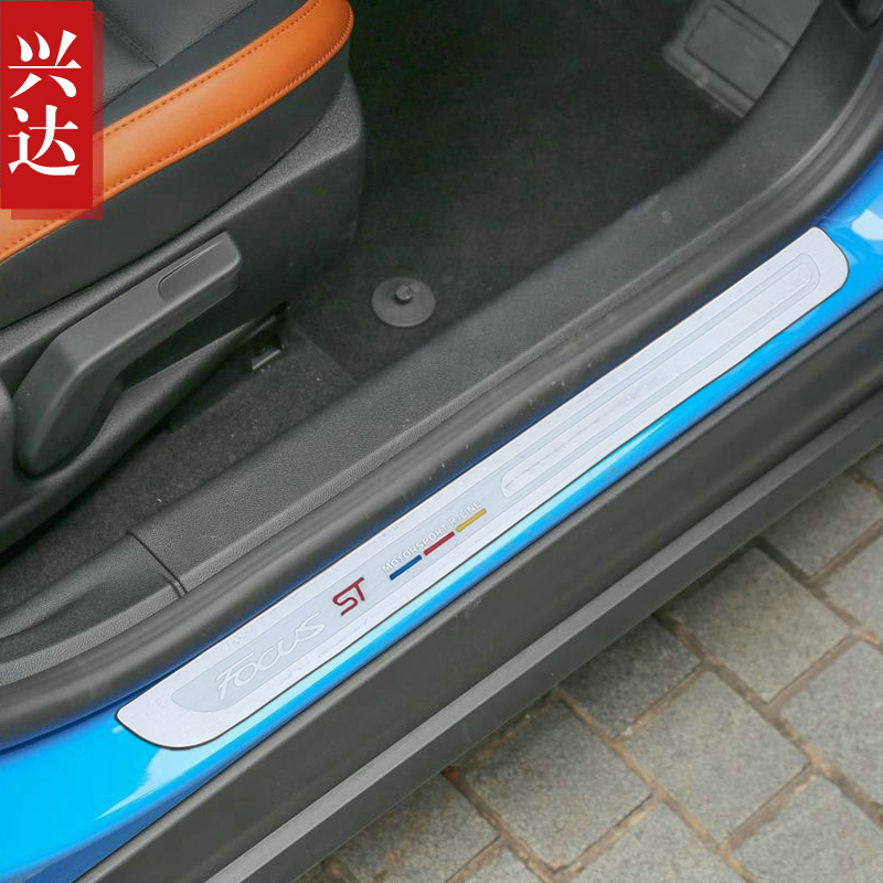 适用于2019-22款福特福克斯专用不锈钢装饰迎宾踏板FOCUS外门槛条