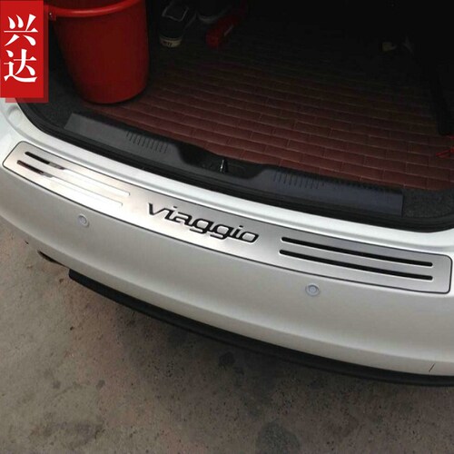 适用于2012-17款广汽菲亚特菲翔不锈钢后杠踏板Viaggio外置后护板