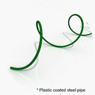 装饰造型铁线包塑爬藤架