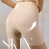 提臀大码 产后强力收腹裤 女薄款 陌小美白桦小奶皮高腰无痕塑身裤