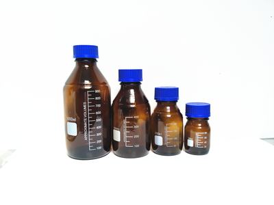 蓝盖试剂瓶棕色丝口玻璃兰盖瓶茶色避光瓶试100ml250ml500ml1000m