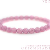 6mm火磨珠50颗 牛奶蛋白粉捷克进口水晶珠火光枣珠手工手链HM6116