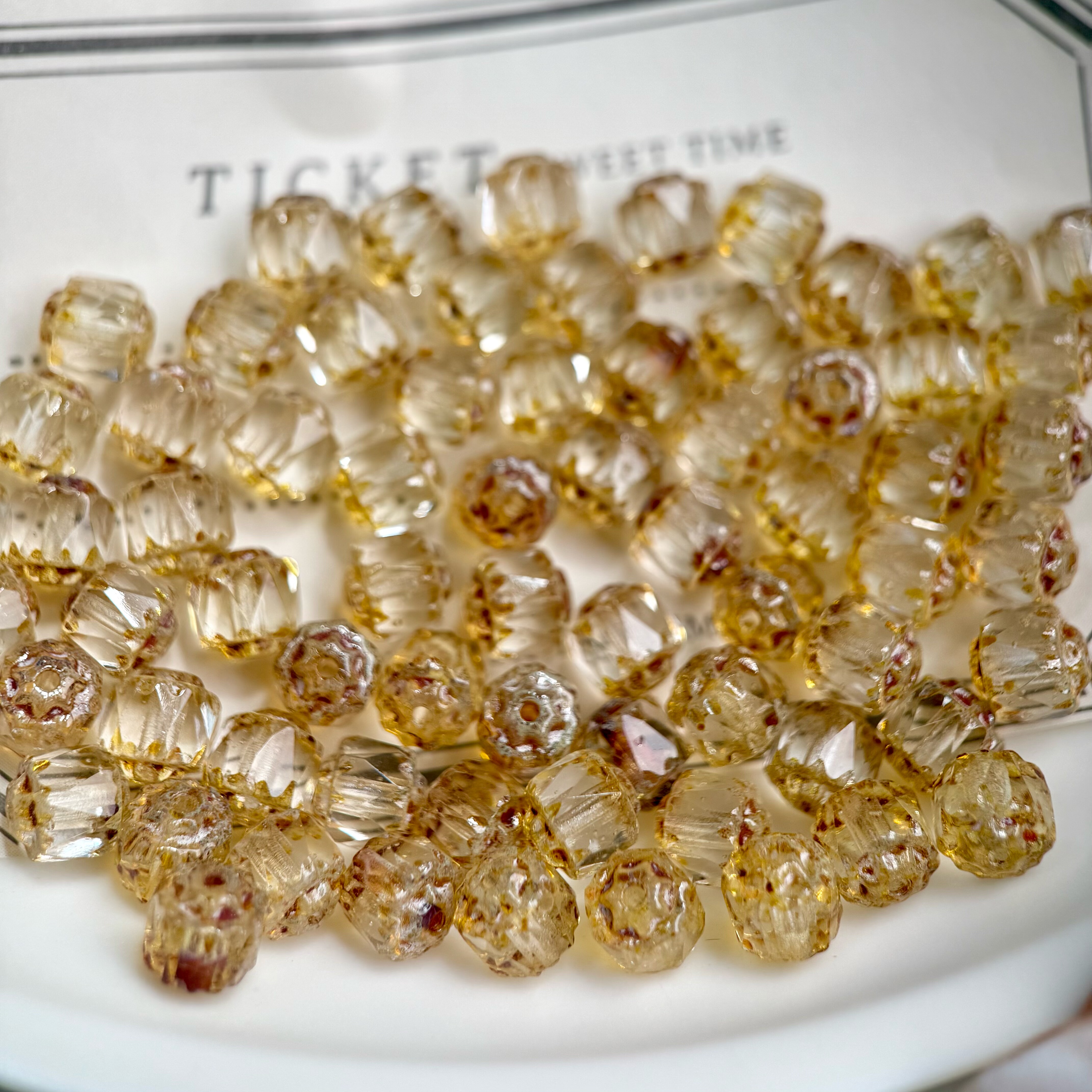 6mm捷克进口大教堂切面珠 透明白毕卡索diy串珠手链项链材料百搭,饰品/流行首饰/时尚饰品新,其他DIY饰品配件,淘宝优惠券,粉丝福利购,淘宝优惠卷