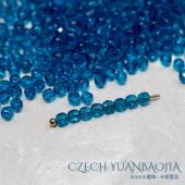 3mm火磨珠100颗 深卡普里蓝进口捷克机造珠串珠法枣珠diy菠萝珠