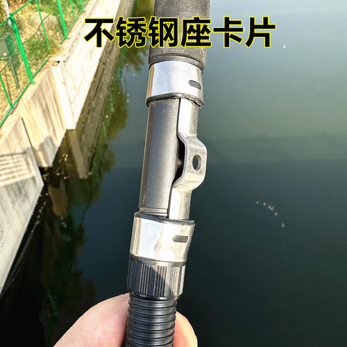 两用风筝轮鱼竿配件钓鱼轮盘渔轮筏钓八卦轮手拨轮不锈钢轮座卡片