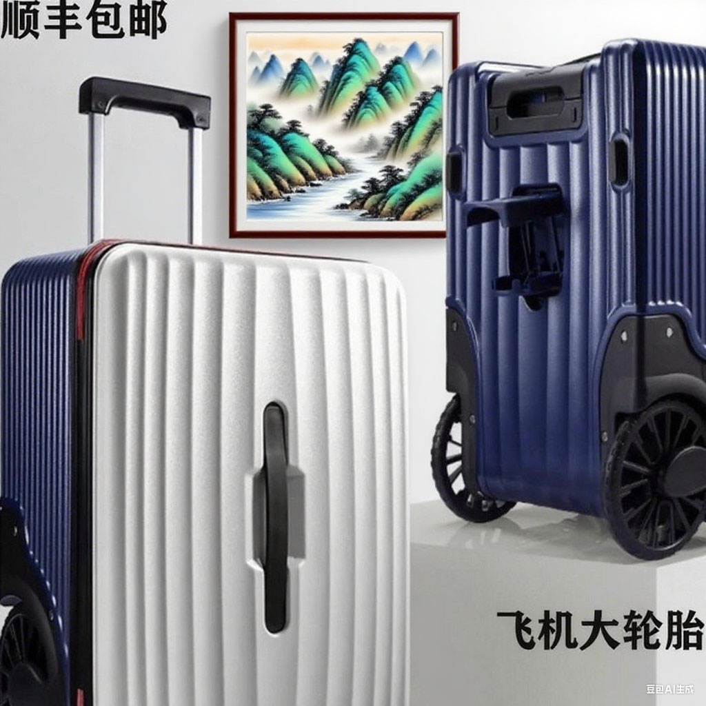 2025新款行李箱大轮胎拉杆箱