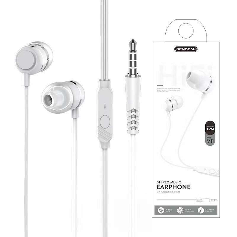 V5原装正品耳机适用于苹果vivo小米oppo 迷你入耳式通用女生耳机