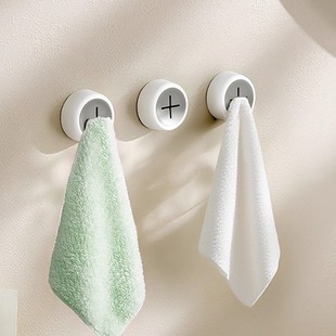 日式创意毛巾架免打孔收纳挂钩厨房抹布塞挂架擦手巾洗碗巾置物架