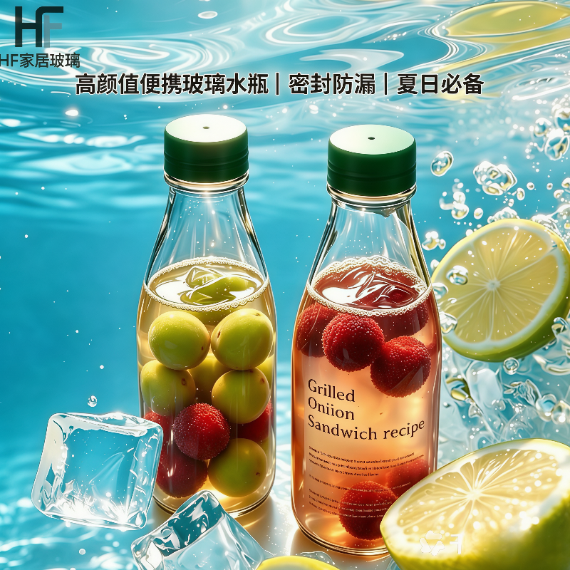 咖啡杯便携外带随行杯玻璃杯女高颜值水杯外带密封杯子水瓶饮料杯