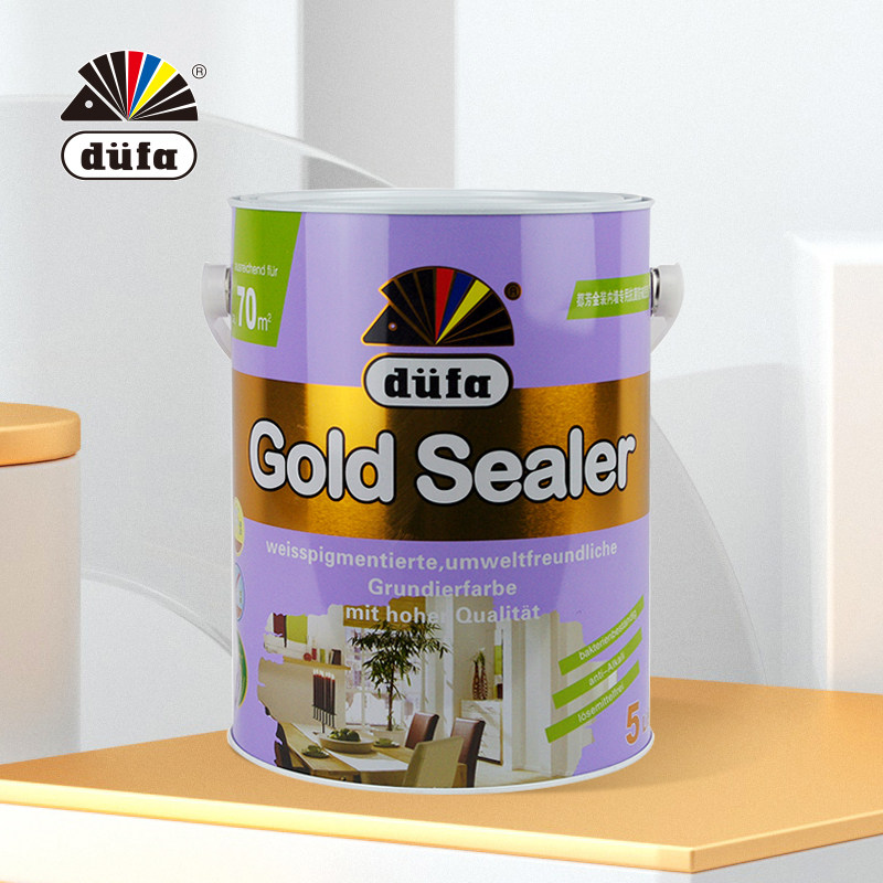 都芳金装内墙抗碱底漆5L室内乳胶漆家用水性漆涂料墙面漆