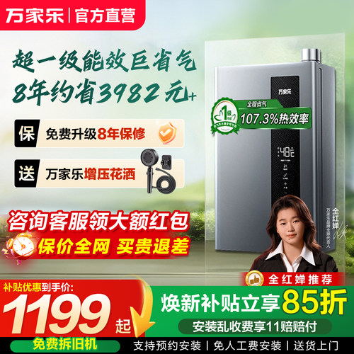 以旧换新燃气热水器一级能效