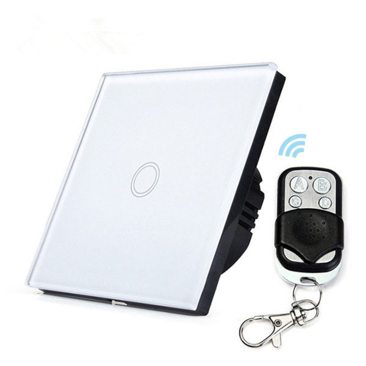 86型智能触摸开关射频433无线遥控感应单火线墙壁开关智能家居