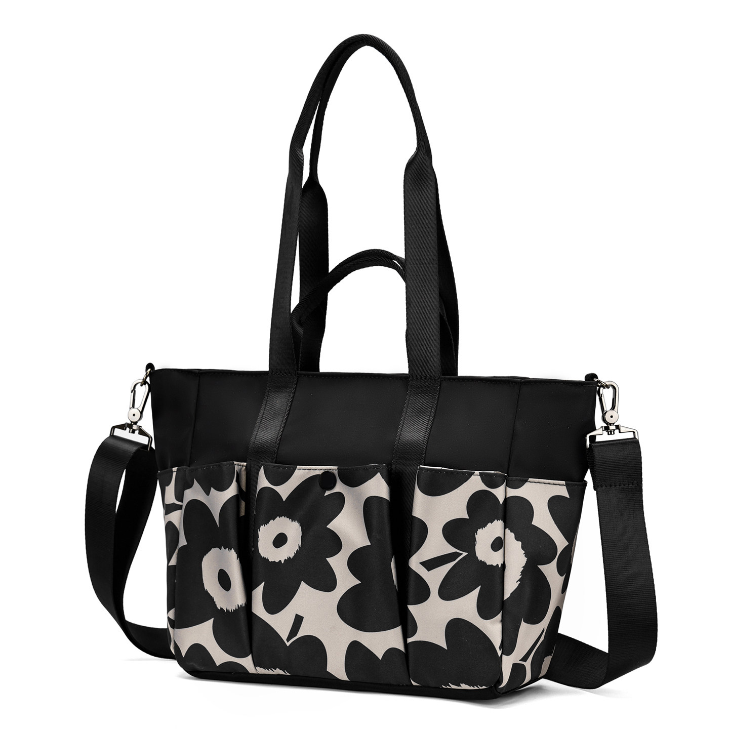 大容量花朵印花手提包女多功能斜挎包时尚大包2565