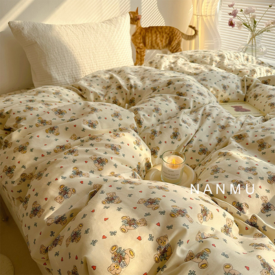 卡通小熊被套全棉单品