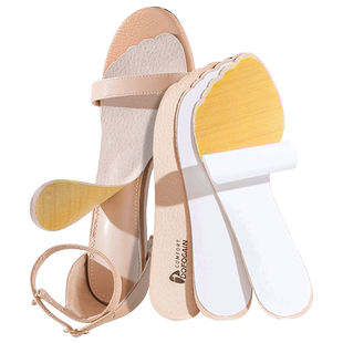 凉鞋专用鞋垫自粘高跟鞋凉鞋吸汗透气夏季薄款猪皮汗脚七分防滑贴