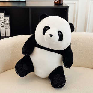 呆萌仿真大熊猫毛绒玩具网红熊猫公仔安抚男女友生日礼物抱抱熊枕