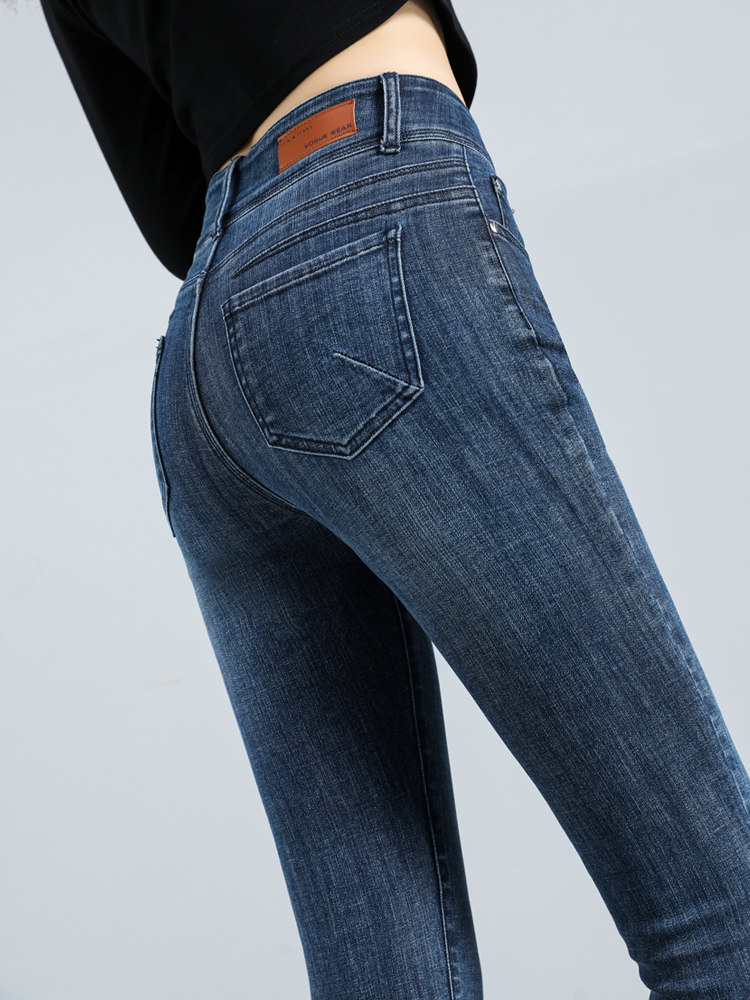 蜜桃臀弹力牛仔裤子修身铅笔裤高腰提臀女秋冬加绒高级纯欲小脚裤,女装/女士精品,卫裤,淘宝优惠券,粉丝福利购,淘宝优惠卷