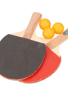 table tennis racket professional ping pong paddle bat w/3 ba