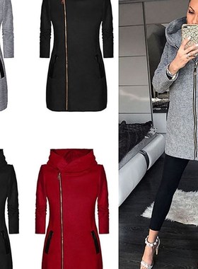 速卖通爆款winter woman fashion coat Ladies Sweater Jacket 加