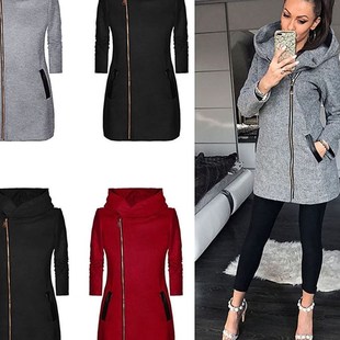 速卖通爆款winter woman fashion coat Ladies Sweater Jacket 加