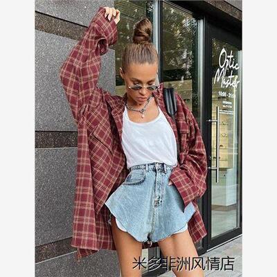 Women'sshirts美式红色