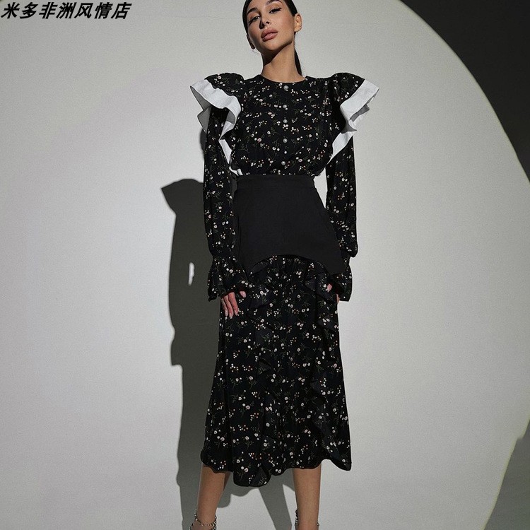 dress欧美法式设计感长