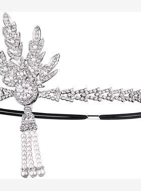 1920s flapper GATSBY CHARLESTON headband accessories props