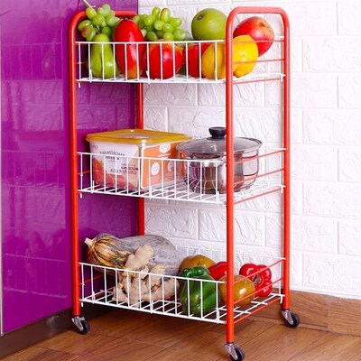 Kitchen shelves stand floor furniture stainless steel storag
