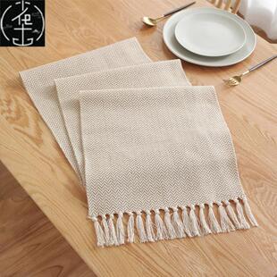 Runner Table Handmade Weave Househol Nordic Tablecloth Style