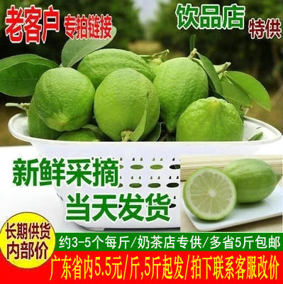 10斤裝青檸檬新鮮四季水果香水檸檬農場直供奶茶店專用包郵壞包賠