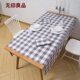 无印良品桌布台布简约布艺北欧餐布纯棉方格风茶几布WY 1774