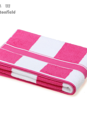 棉田 阳光彩条 纯棉 加大浴巾 柔软吸水毛巾Y201002