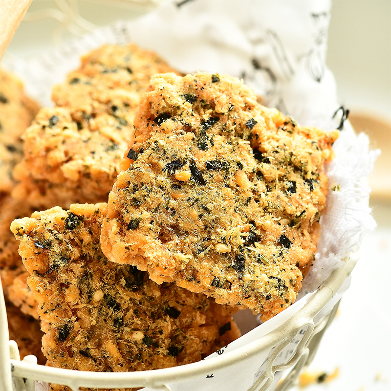 香脆好吃 海苔鸡肉松糯米锅巴 零食独立包装零食休闲食品