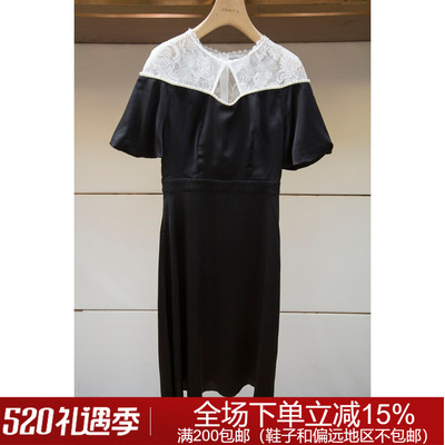 专柜正品秋冬时尚钩花EANCCB95恩曼琳连衣裙1980元