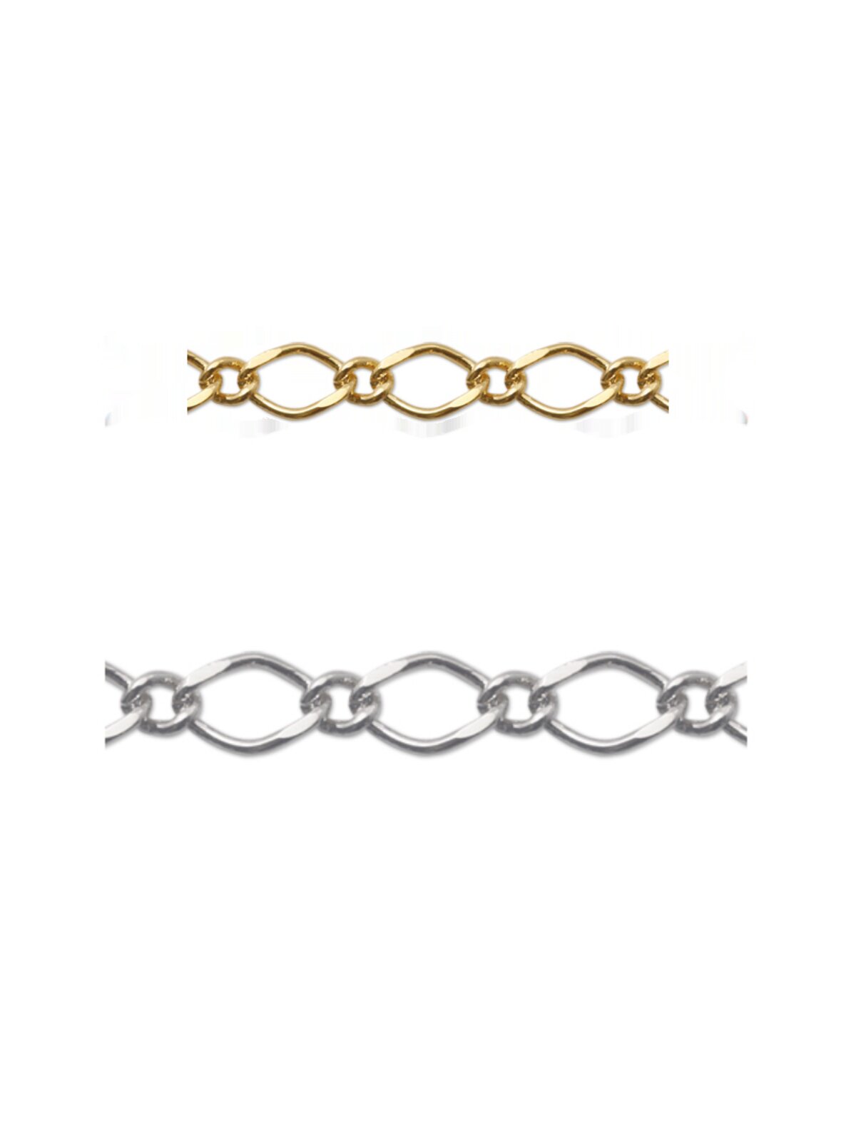 BFG160BF FIGARO EXTENSION CHAIN JAPANESE EXPENSIVE AND DIY ACCESSORIES KIWA LOOSE CHAIN JEWELRY COPPER GOLD PLATED SILVER
