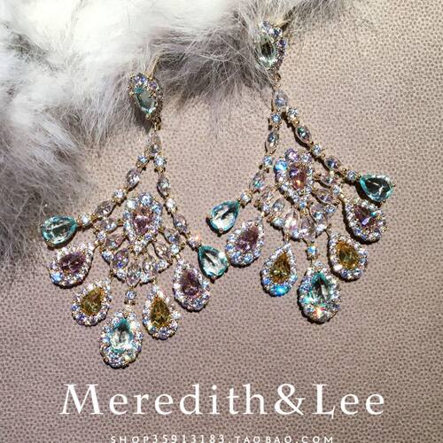 meredithlee法式优雅彩钻锆石