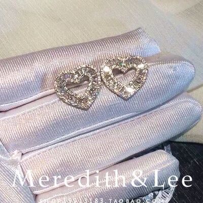 MeredithLee高端简约心形方钻闪