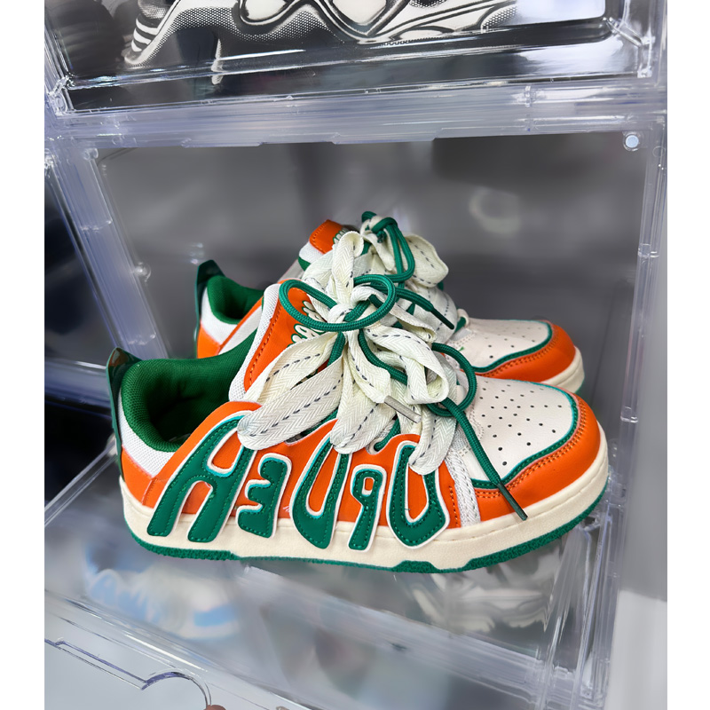 【现货】2025四季新款撞色绑绳双绳休闲百搭个性街头字母板鞋女