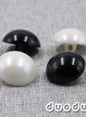 塑料圆形黑色白色光头蘑菇女大衣衬衫衣服服装小钮扣毛衣纽扣扣子