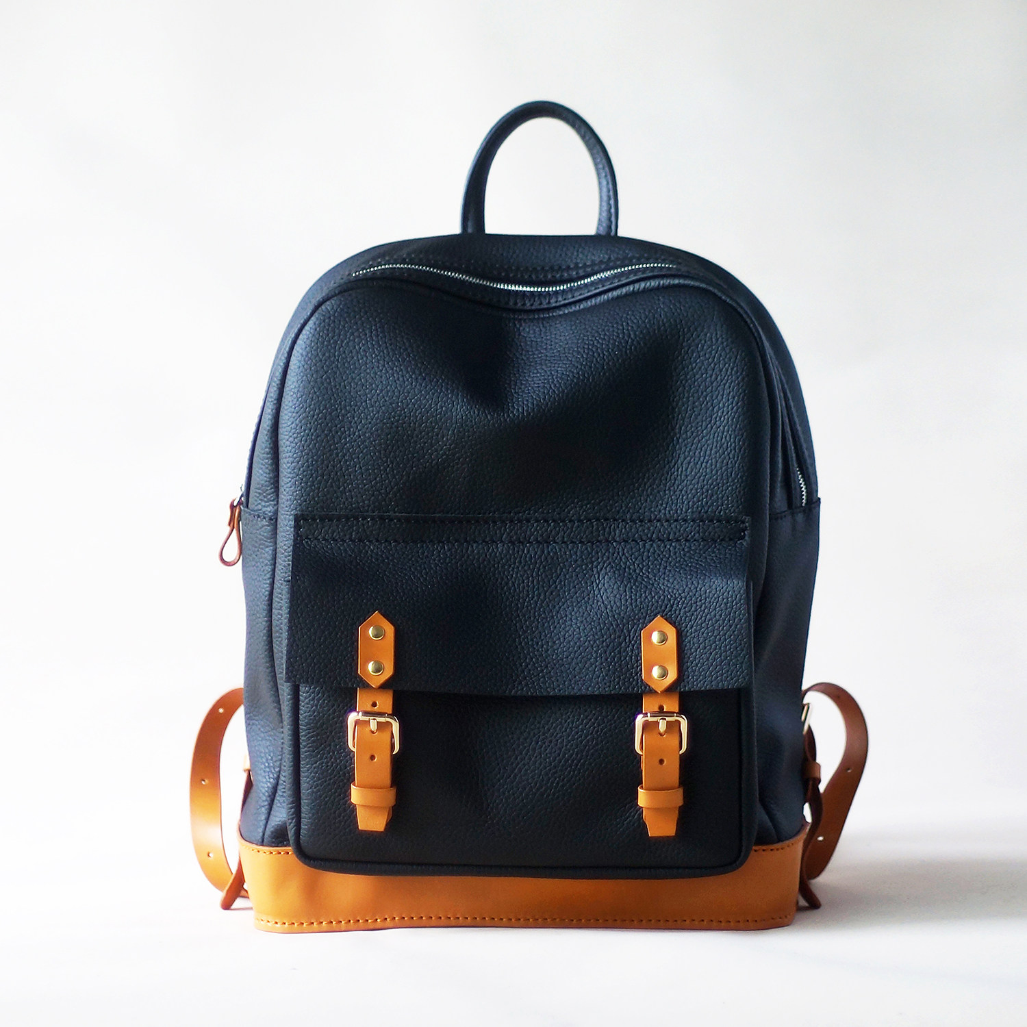 孤鹤原创手工头层牛皮通勤电脑双肩包男女大容量轻便旅行登山书包